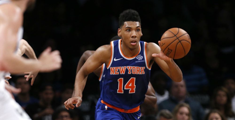 Allonzo Trier avec les Knicks durant la pré-saison