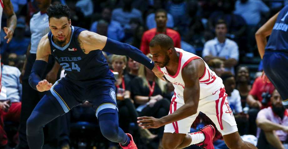 Chris paul pour l'ouverture de la pré-saison avec les Rockets