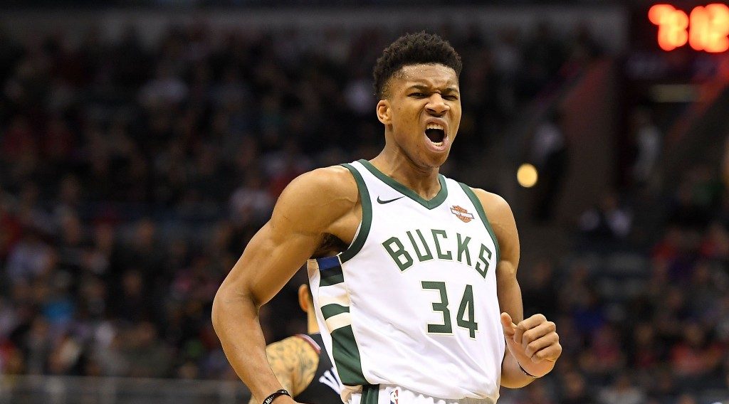 Giannis Antetokounmpo sous le maillot des Bucks