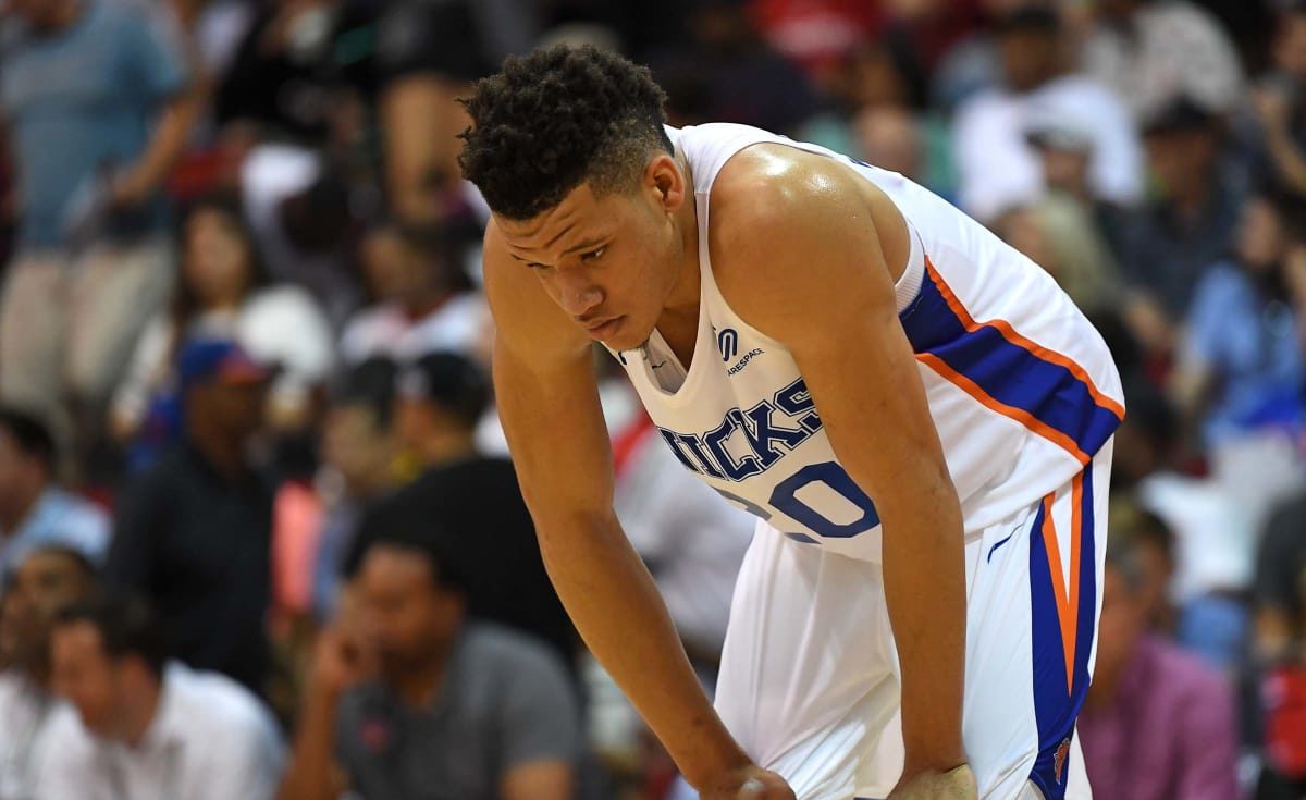 Kevin Knox lors de la summer league avec les New York Knicks