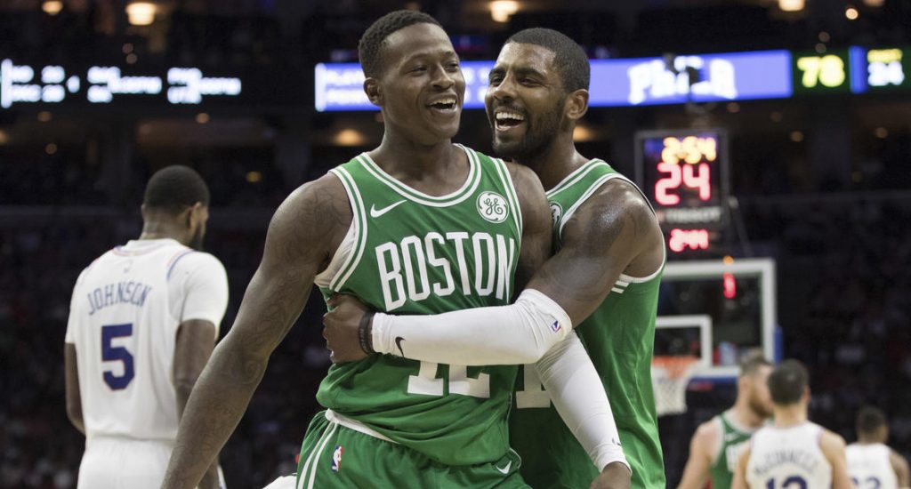 Kyrie irving félicite Terry Rozier