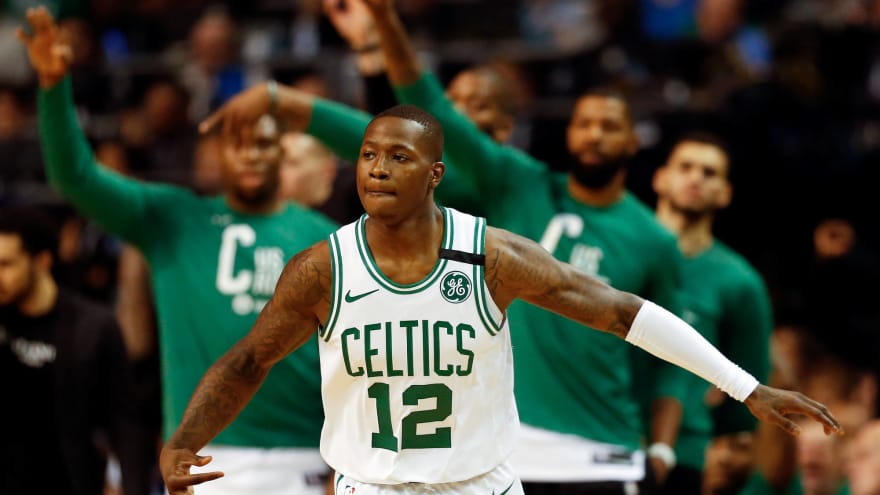 Terry Rozier sous le maillot des Celtics
