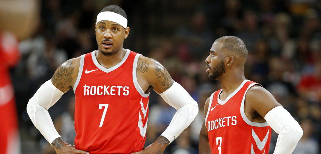 Carmelo Anthony et Chris Paul aux Houston Rockets