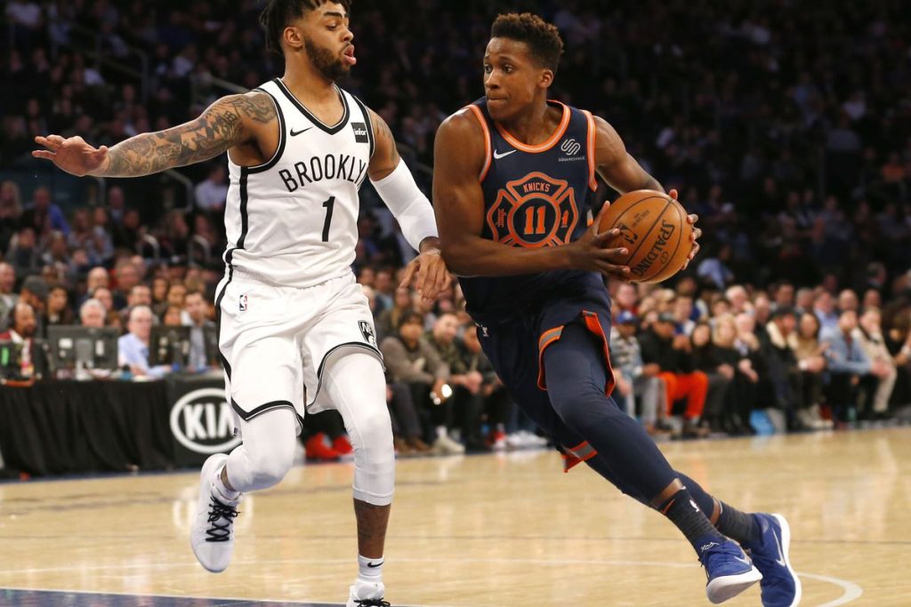 Frank Ntilikina meneur avec les Knicks en NBA