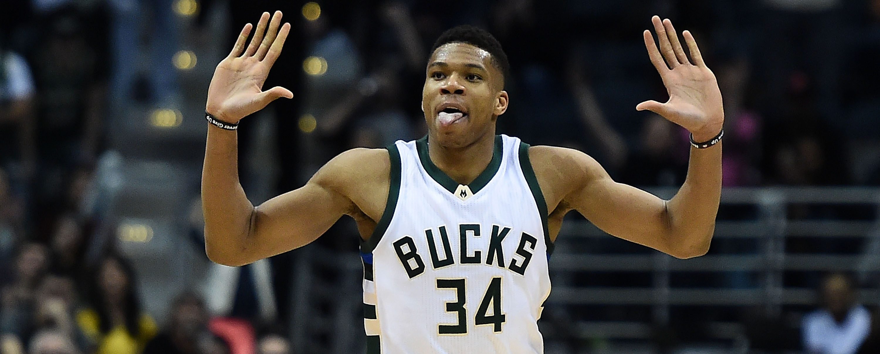 Giannis Antetokounmpo sous le maillot des Bucks