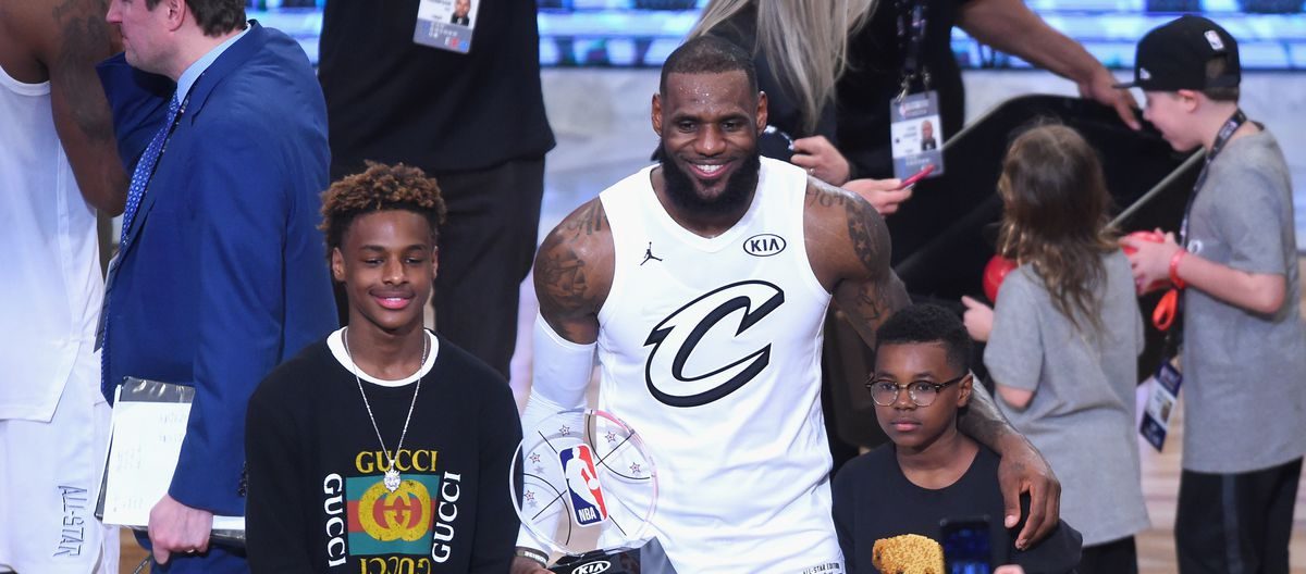 LeBron James Bryce Bronny