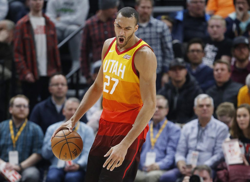 Rudy Gobert est élu défenseur NBA de l'année en 2018 avec l'Utah Jazz