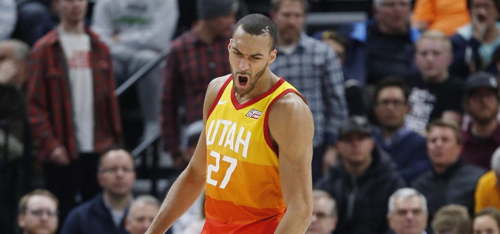 Rudy Gobert sous le maillot du Jazz