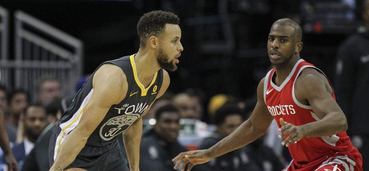 Stephen Curry affronte Chris Paul, les deux joueurs les mieux payés en NBA.