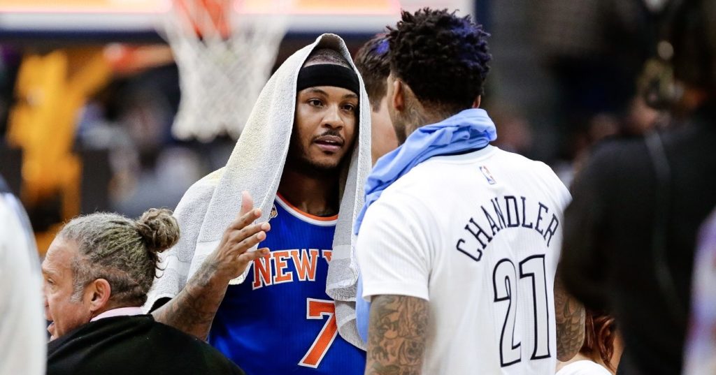 Carmelo Anthony et Wilson Chandler