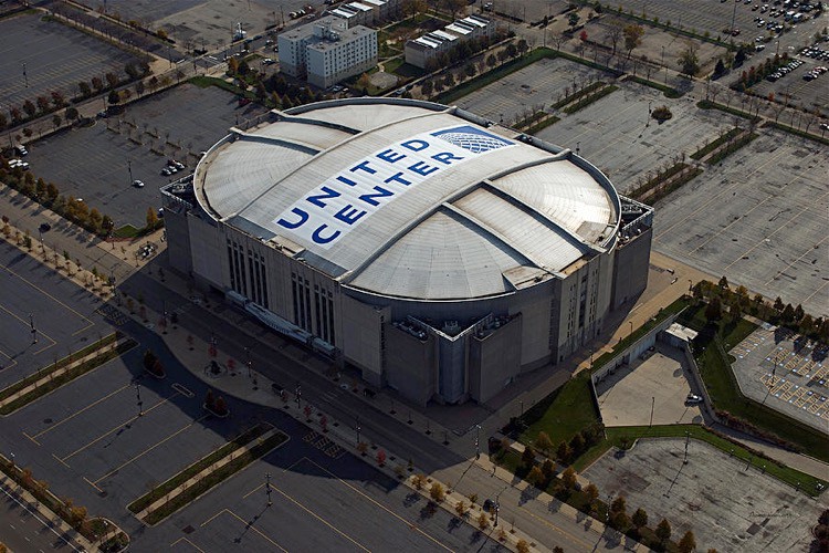 Le United Center, salle des Chicago Bulls en NBA