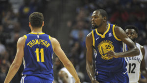 NBA – Kevin Durant encense la défense de Klay Thompson