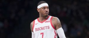 NBA – Fin de l’aventure pour Carmelo Anthony aux Rockets ?