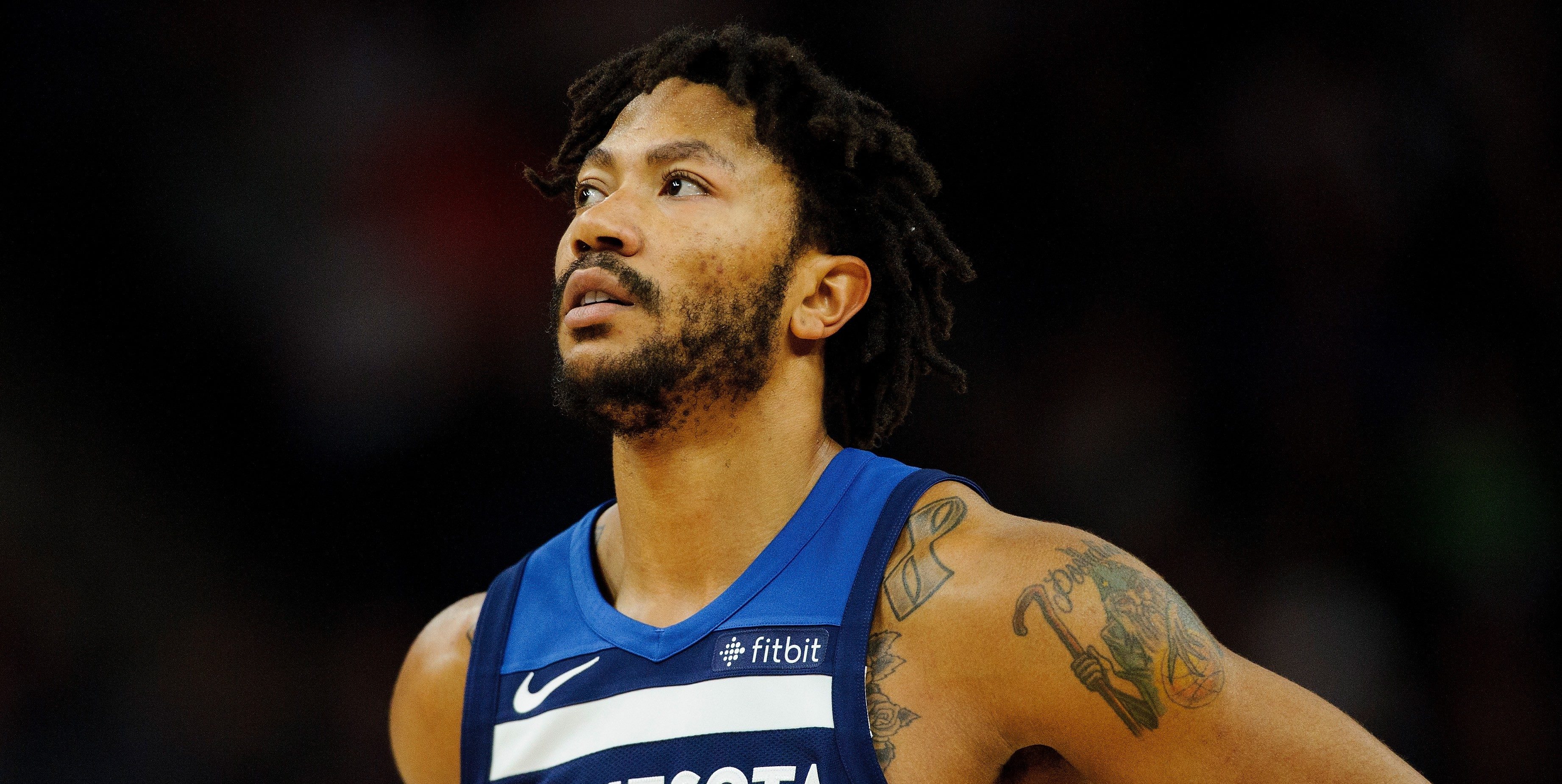 Derrick Rose sous le maillot des Minnesota Timberwolves