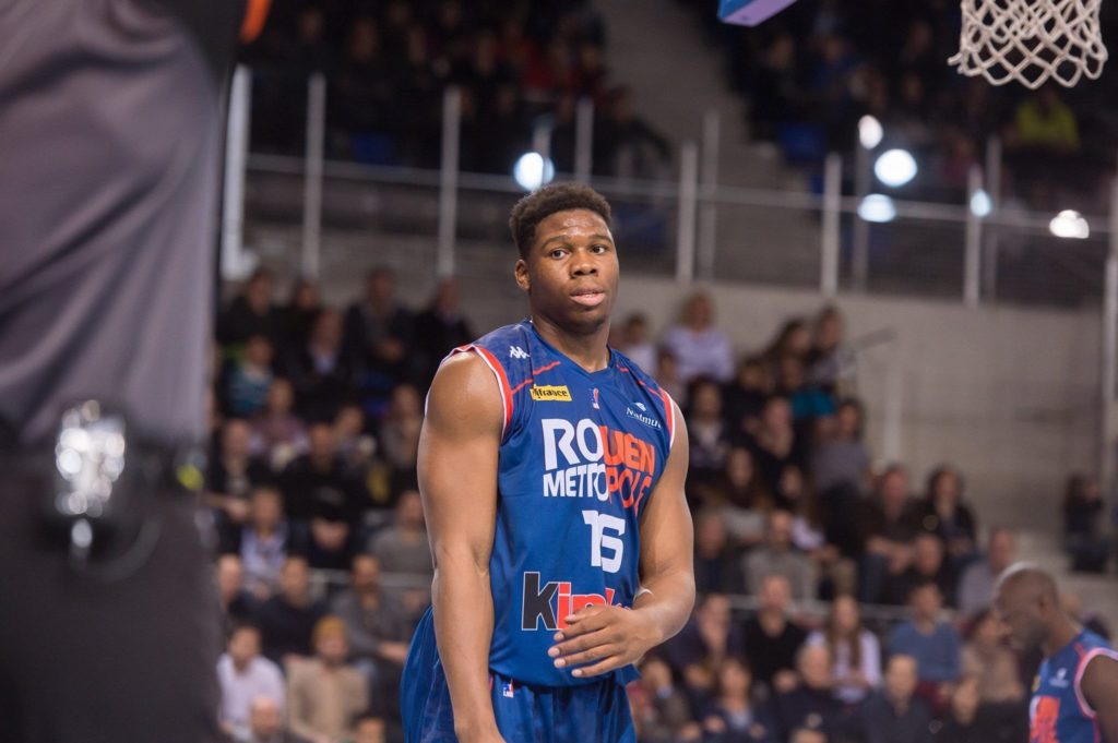 Guerschon Yabusele sous le maillot du SPO Rouen en Pro A