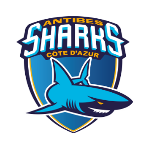 Logo des Sharks d'Antibes en Jeep Elite