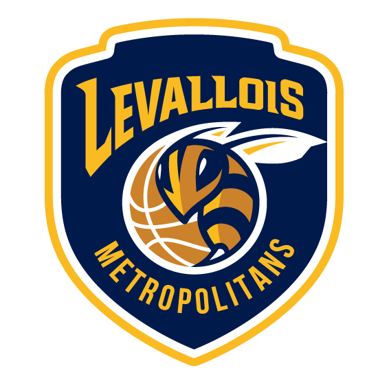 Logo des Levallois Metropolitans en Jeep Elite