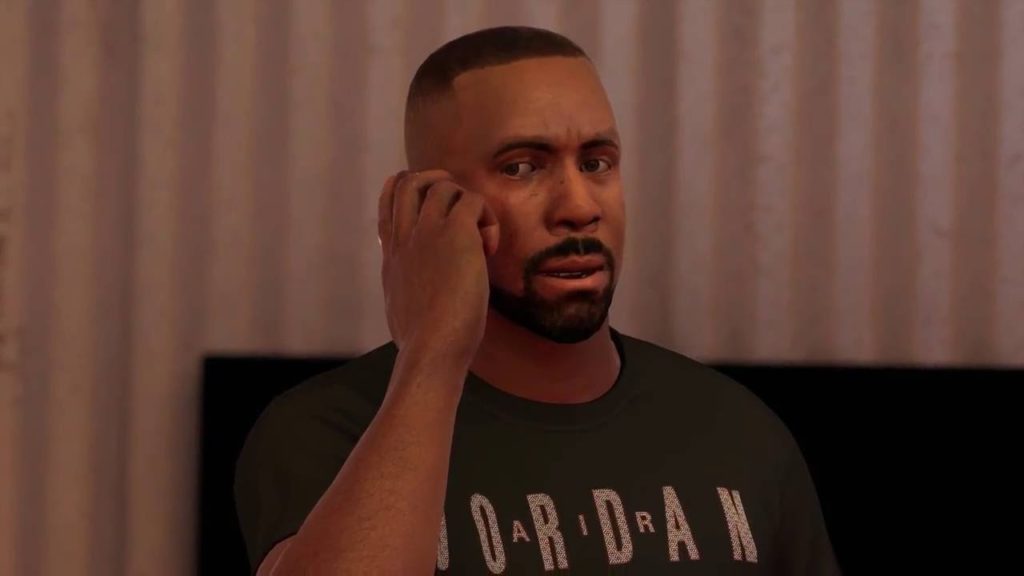 L'acteur Michael B Jordan dans NBA 2K17