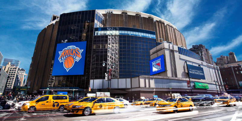 Le Madison Square Garden, salle des New York Knicks en NBA