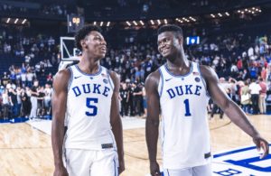 NCAA – Zion Williamson et R.J. Barrett historiques pour leur première