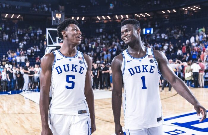 RJ Barrett et Zion Williamson de Duke