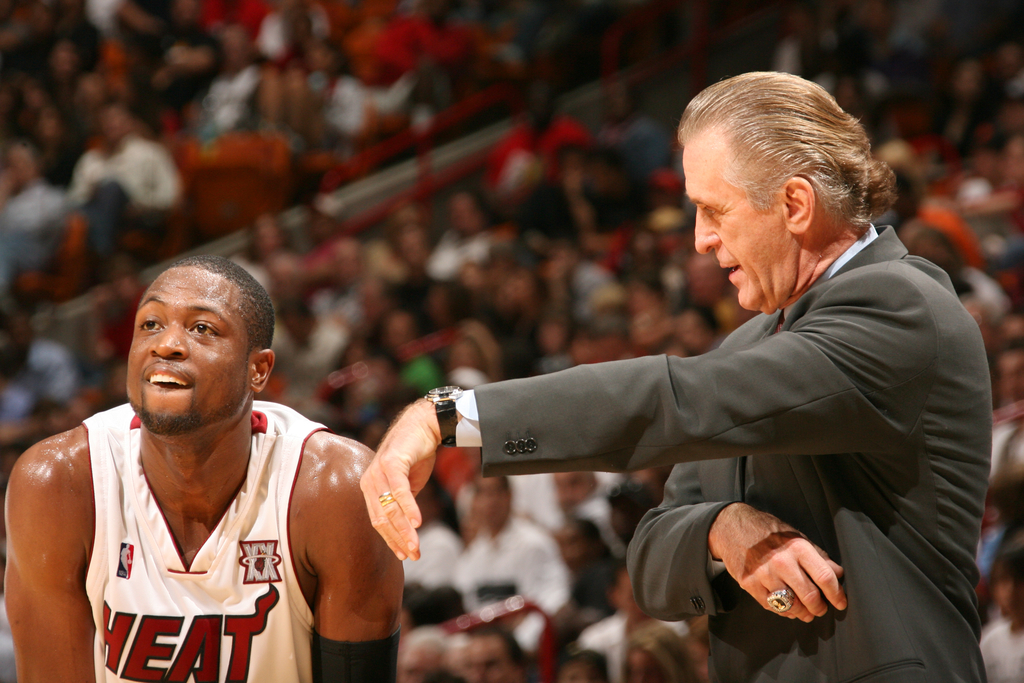 Dwyane Wade et Pat Riley