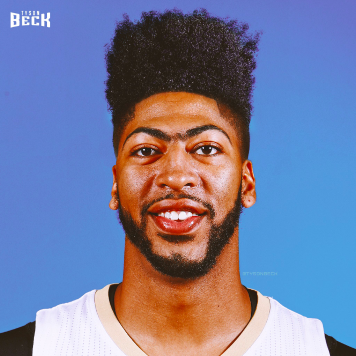 Anthony Davis coupe de cheveux rétro