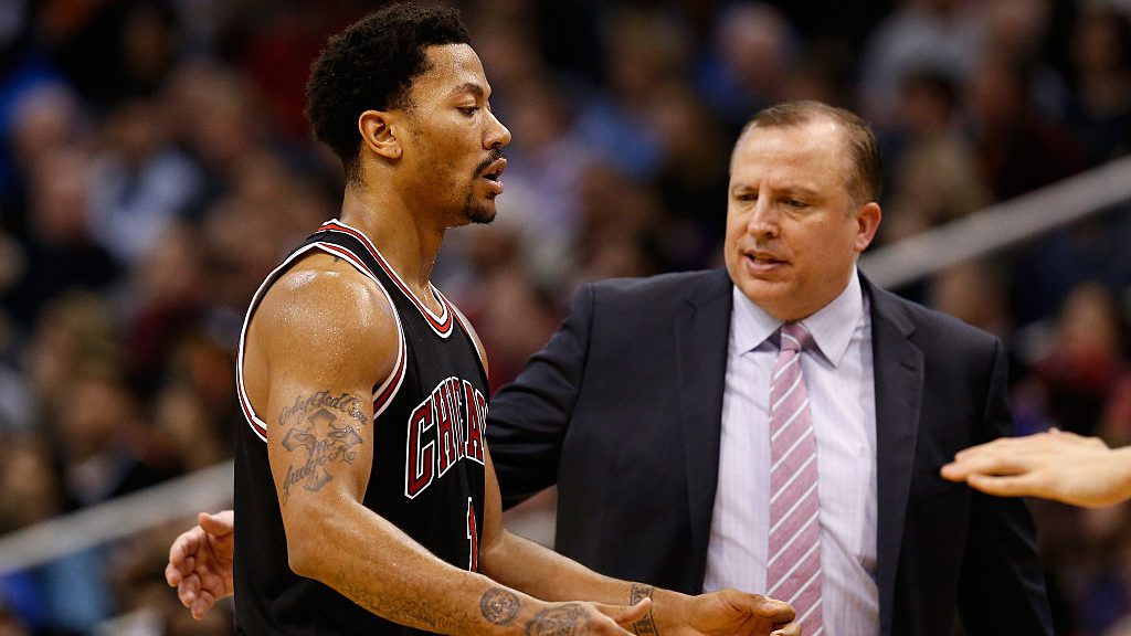 Derrick Rose Tom Thibodeau