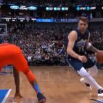 NBA – Luka Doncic met Paul George à terre !