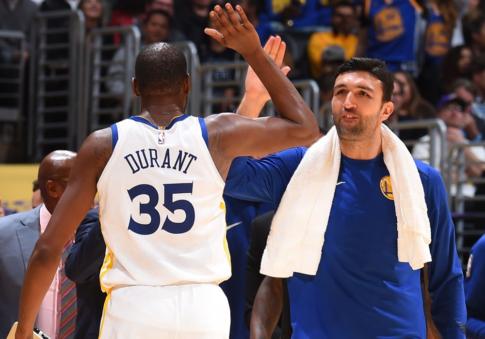 Kevin Durant Zaza Pachulia