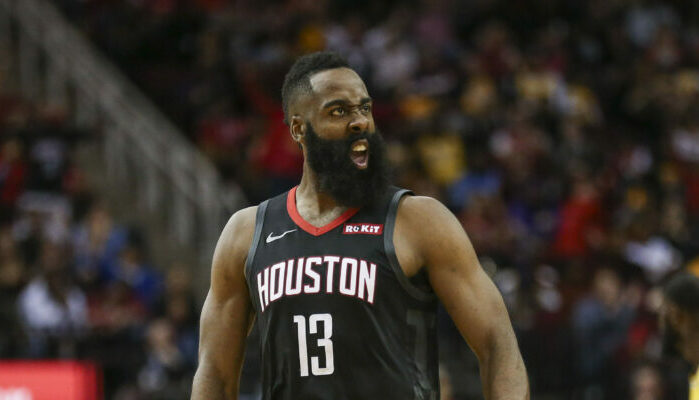 James Harden posterize Rudy Gobert