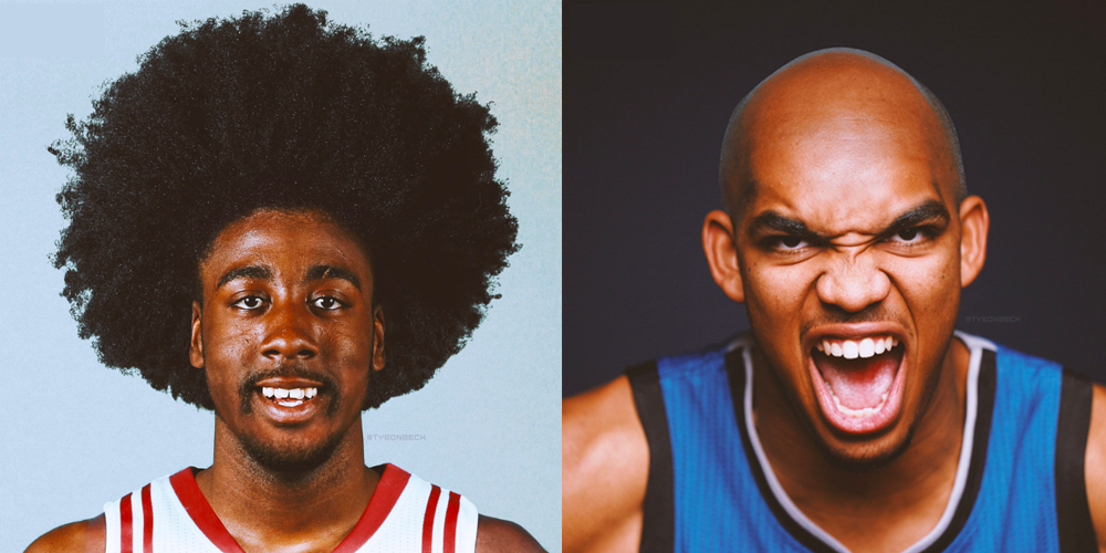 Les coupes de cheveux rétros des joueurs NBA