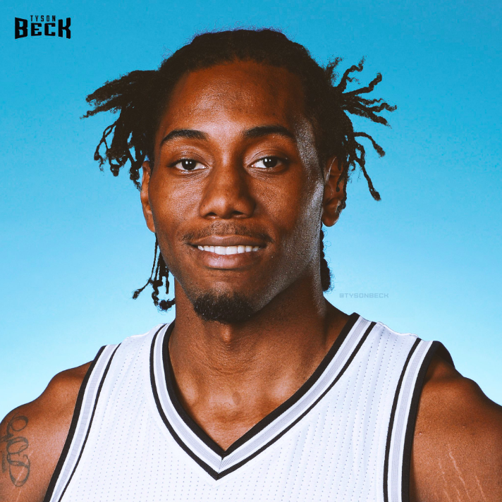 Kawhi Leonard coupe de cheveux rétros