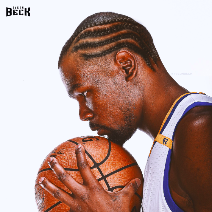 Kevin Durant  coupe de cheveux rétro