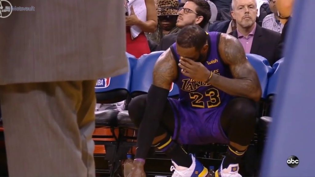 LeBron james blessure Warriors