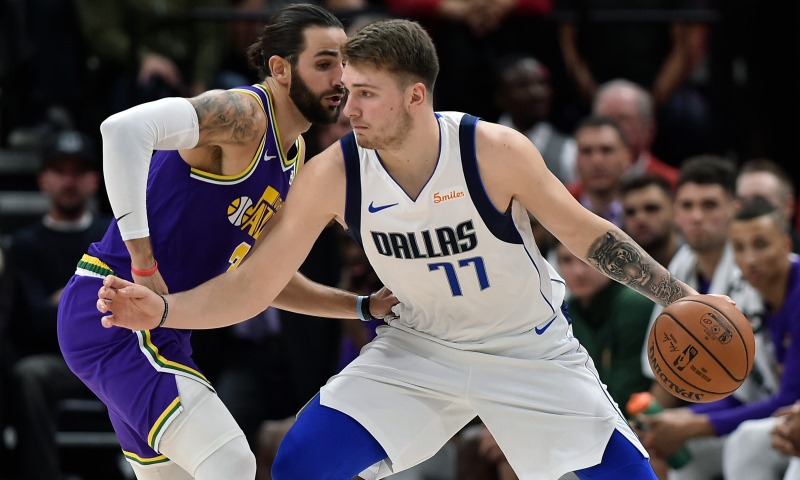 Ricky Rubio avec Luka Doncic