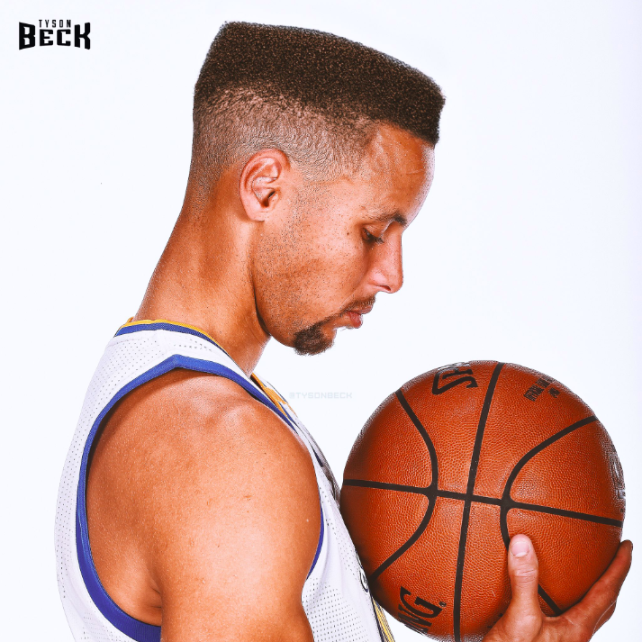 Stephen Curry coupe de cheveux rétro