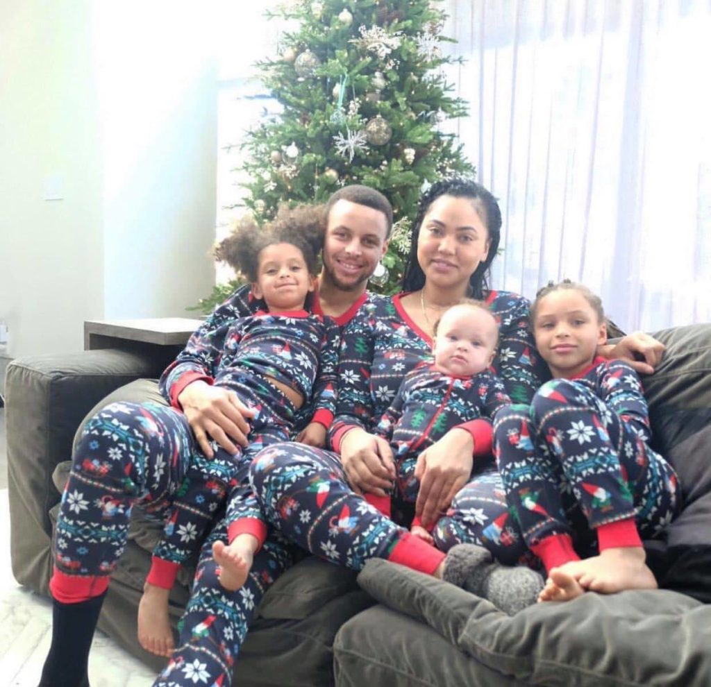 Stephen Curry famille noel 2018
