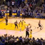 NBA – Stephen Curry rentre le panier de la victoire depuis… la touche