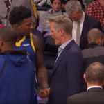NBA – Ca chauffe sur le banc des Warriors entre Steve Kerr et son joueur