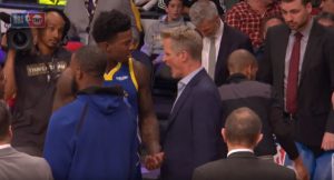 NBA – Ca chauffe sur le banc des Warriors entre Steve Kerr et son joueur