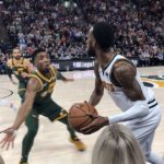 NBA – Quand Donovan Mitchell demande de l’aide à un fan en fin de match