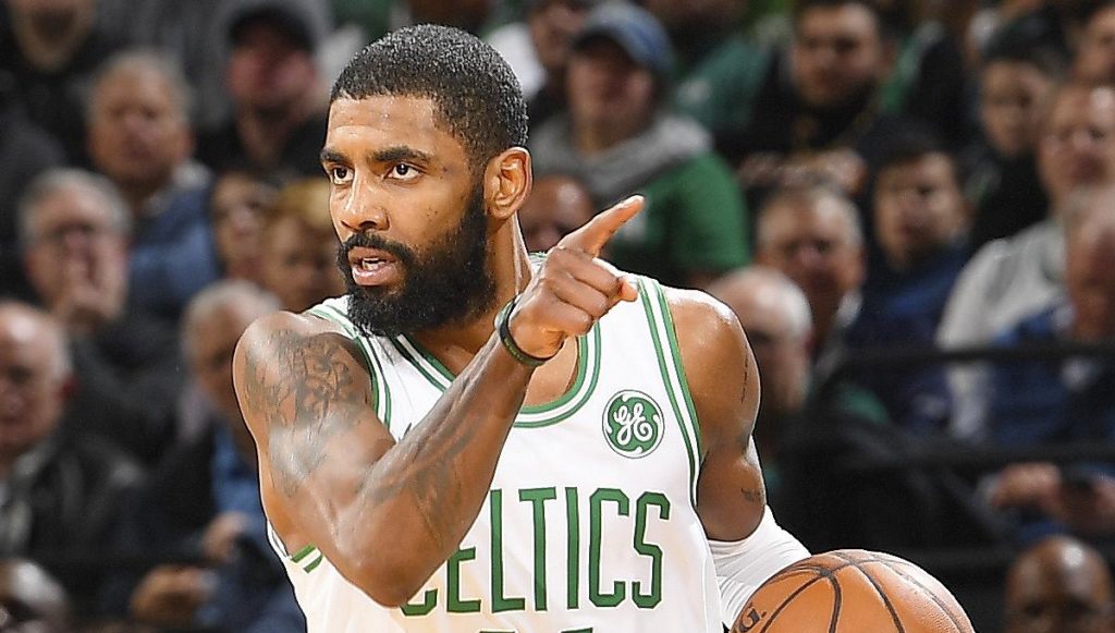 Kyrie Irving sous le maillot des Celtics