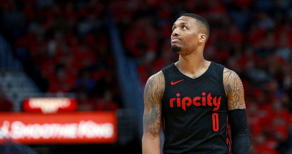 Damian Lillard sous le maillot des Blazers