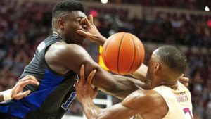 NCAA – Zion Williamson touché à l’œil