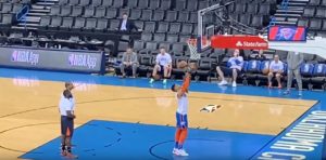 NBA – Russell Westbrook fait son entraînement avec son fils
