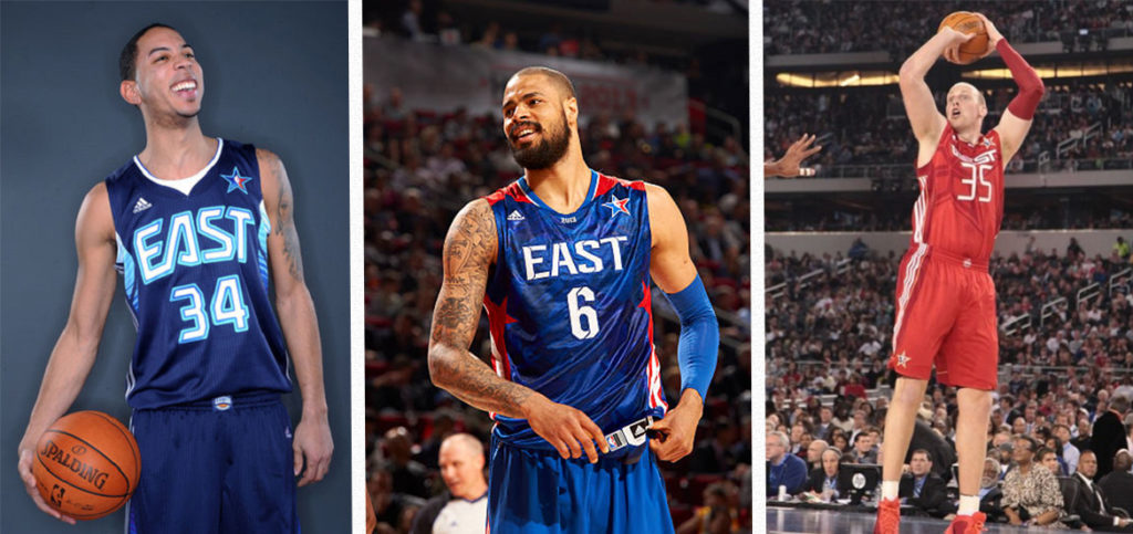 Devin Harris, Tyson Chandler et Chris Kaman