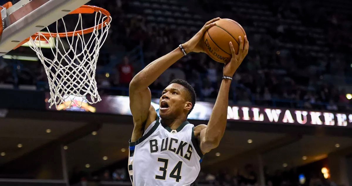 Giannis Antetokounmpo sous le maillot des Bucks