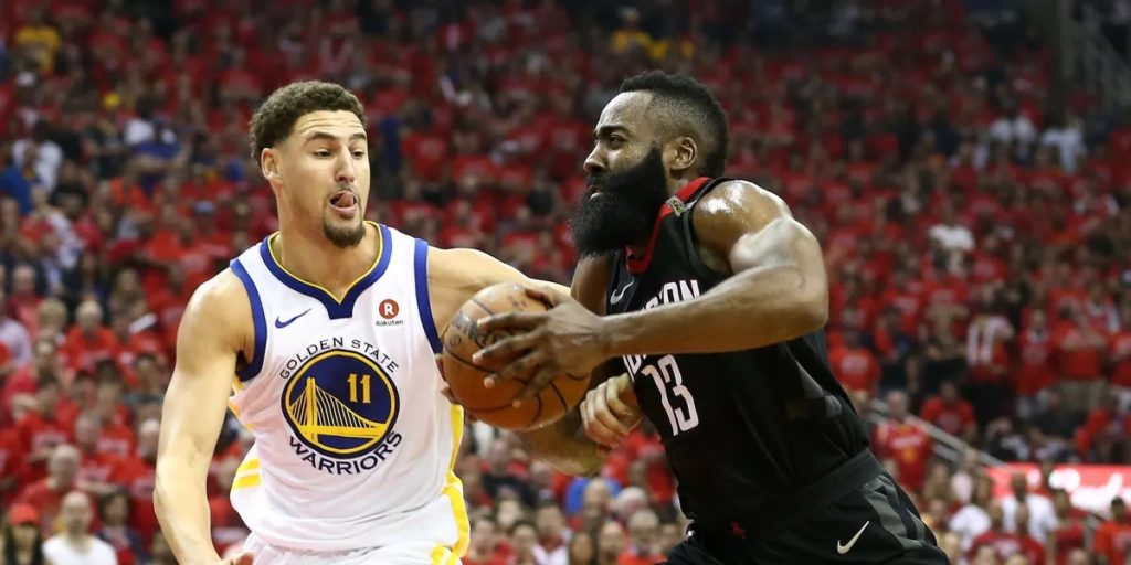 Klay Thompson ne trouve pas du tout amusant le fait de défendre sur James Harden