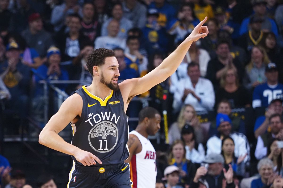 Klay Thompson sous le maillot des Warriors